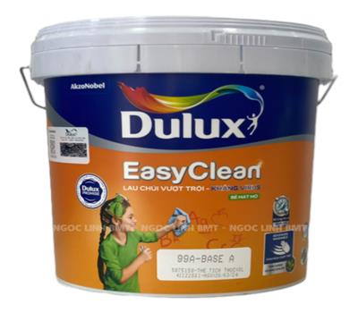 Sơn nội thất Dulux EasyClean Lau Chùi Vượt Trội Kháng Virus – Bề Mặt Mờ - 99A (1 lít/5 lít/15 lít) 