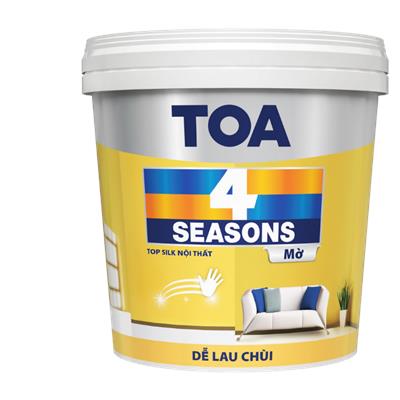 Sơn nội thất TOA 4 Seasons Top Silk– Bề Mặt Mờ - 1 LIT/ 5LIT /15LIT   