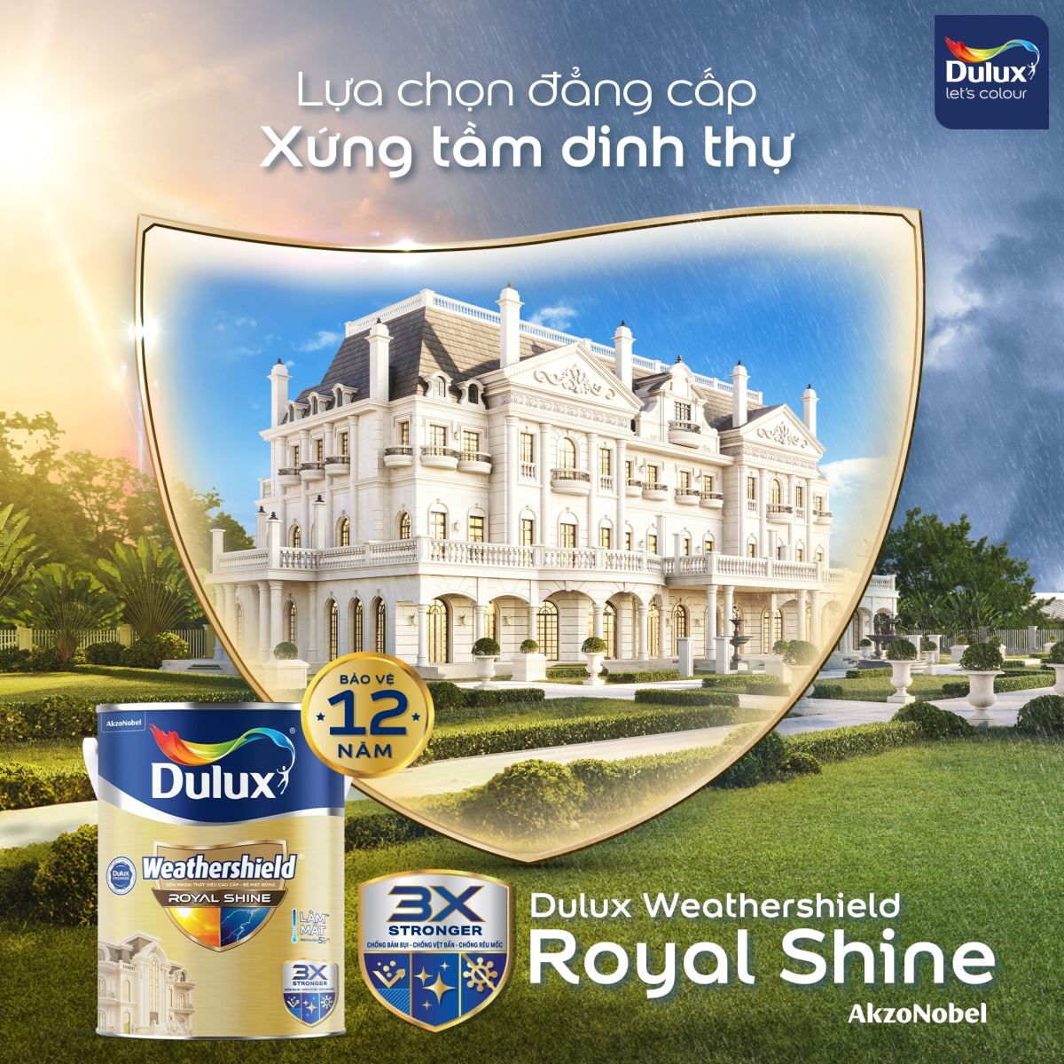 THÔNG BÁO RA MẮT SẢN PHẨM MỚI - DULUX WEATHERSHIELD ROYAL SHINE